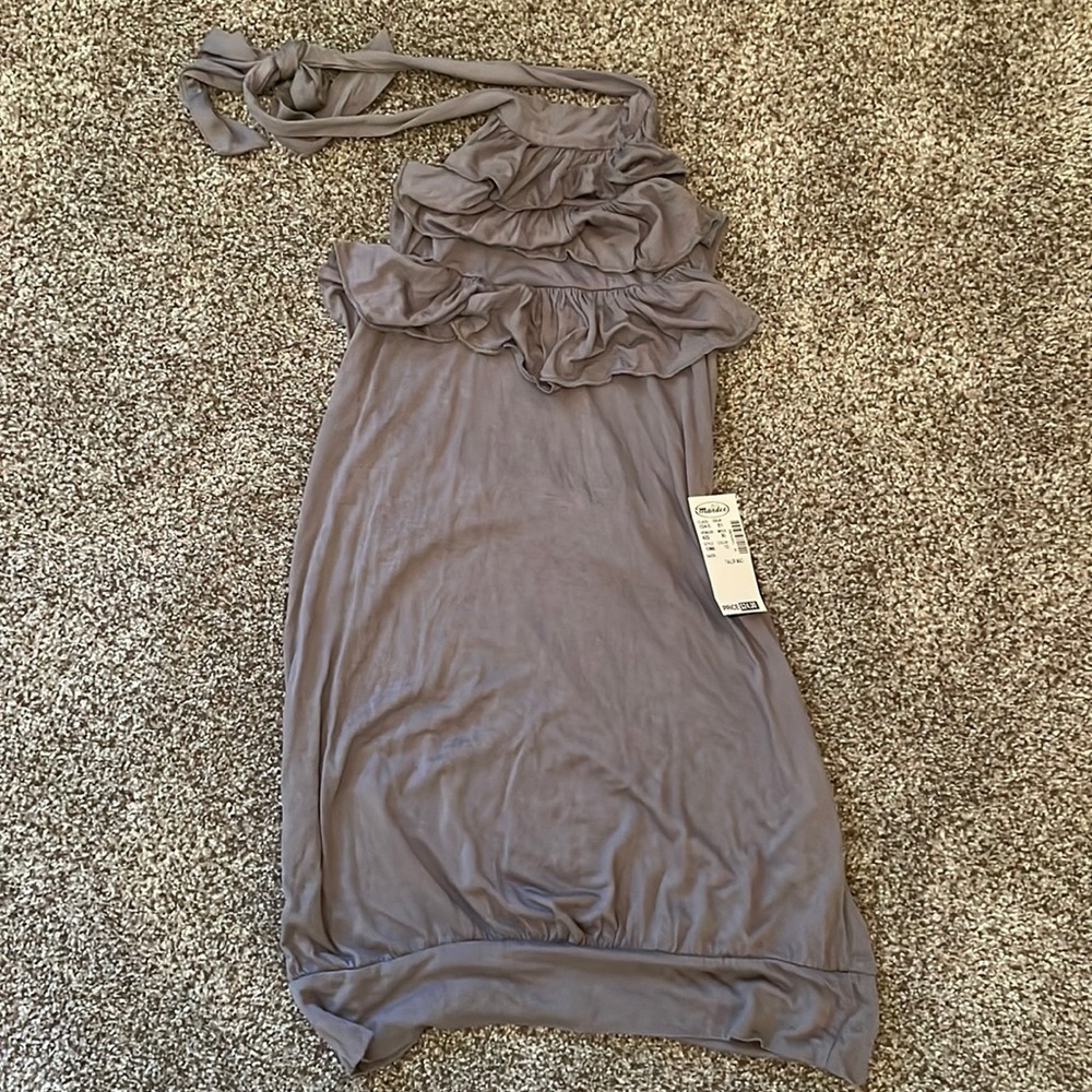 NWT Mandee gray halter top - medium